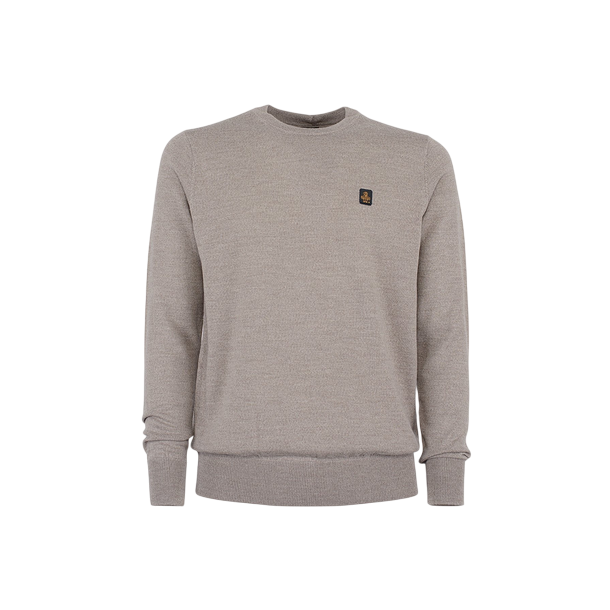 RefrigiWear Bennet Wash M26908 Uomo Tortora - Maglione Lana Merino