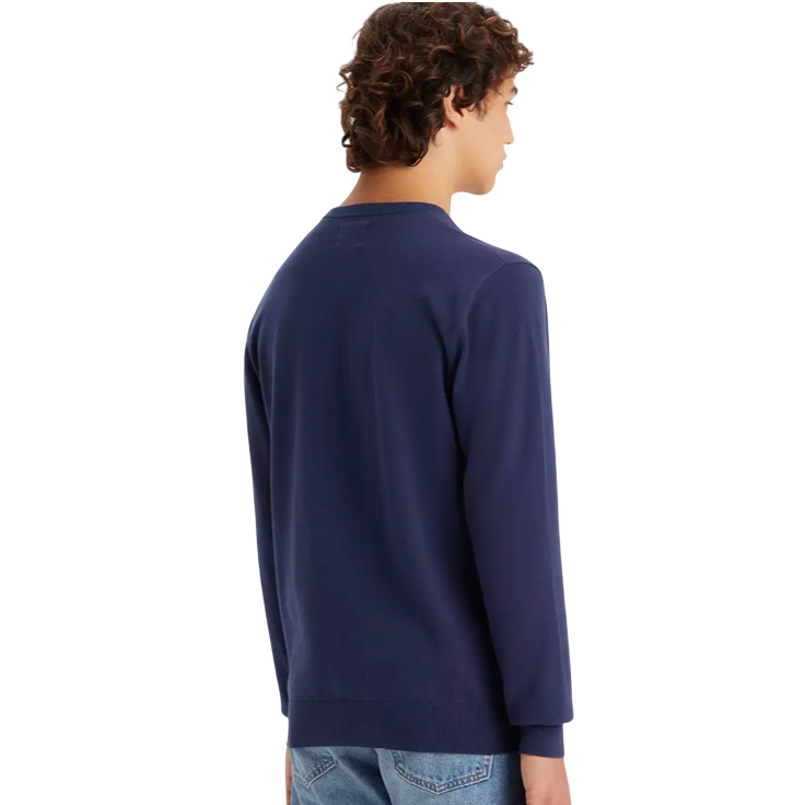 Levi's maglia girocollo da uomo Lightweight Housemark A72070002 blu
