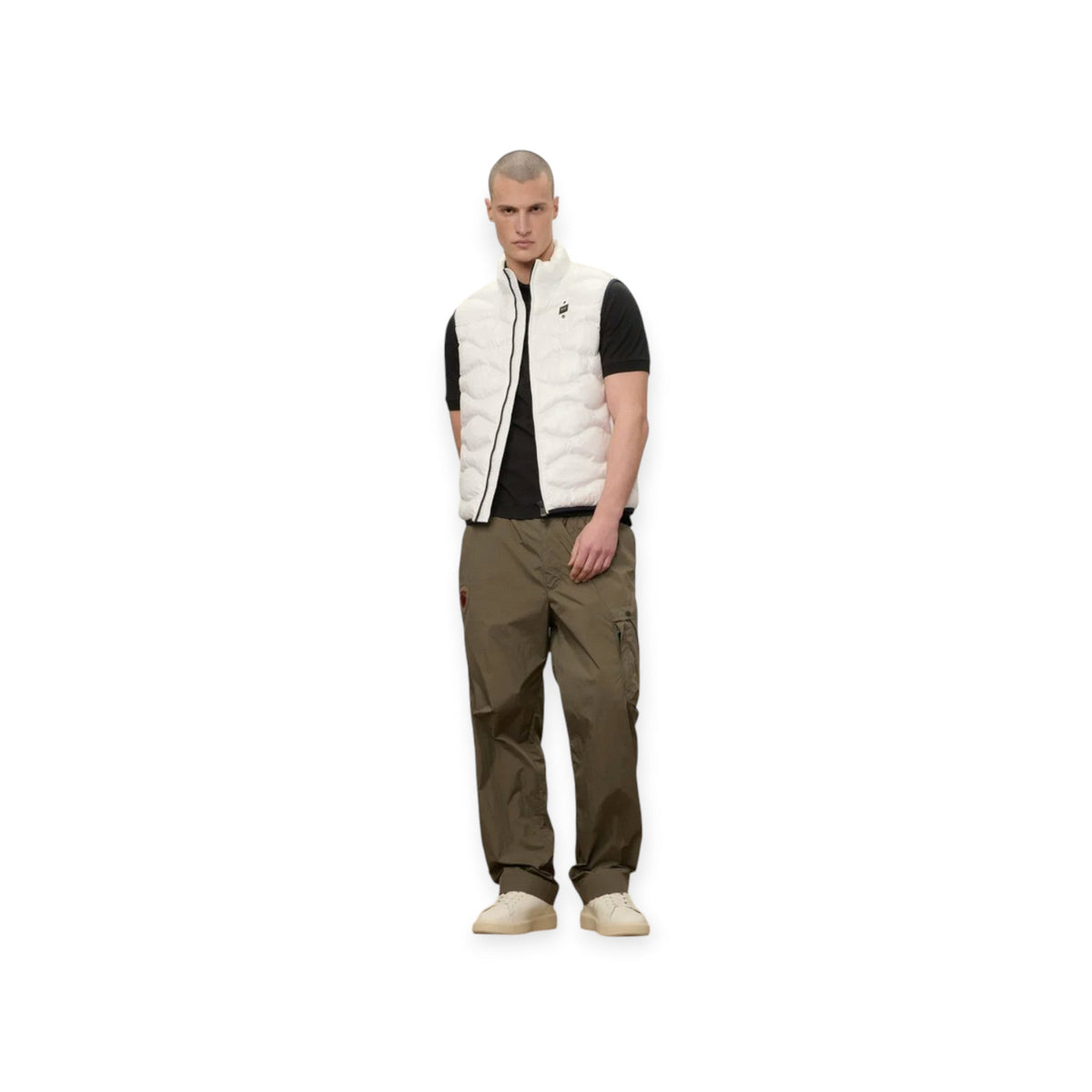 Blauer Gilet da uomo Danny 26SBLUX02184-005958 100GG bianco