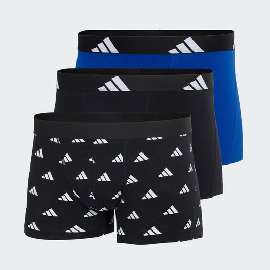 Adidas Intimo Boxer Active Flex Cotton Uomo Nero Blu - JK3952