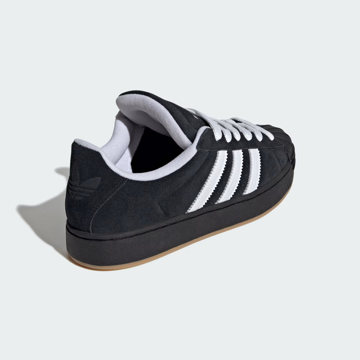 Adidas Originals Superstar ST Sneakers Uomo Nere Punta Conchiglia Pelle Scamosciata - KI3512