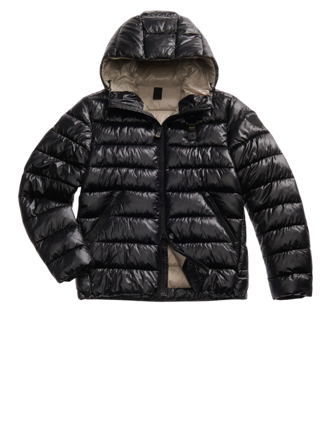 Blauer Adams Giubbetto Uomo Nylon Eco Sostenibile 25WBLUC02079-A05958 Nero