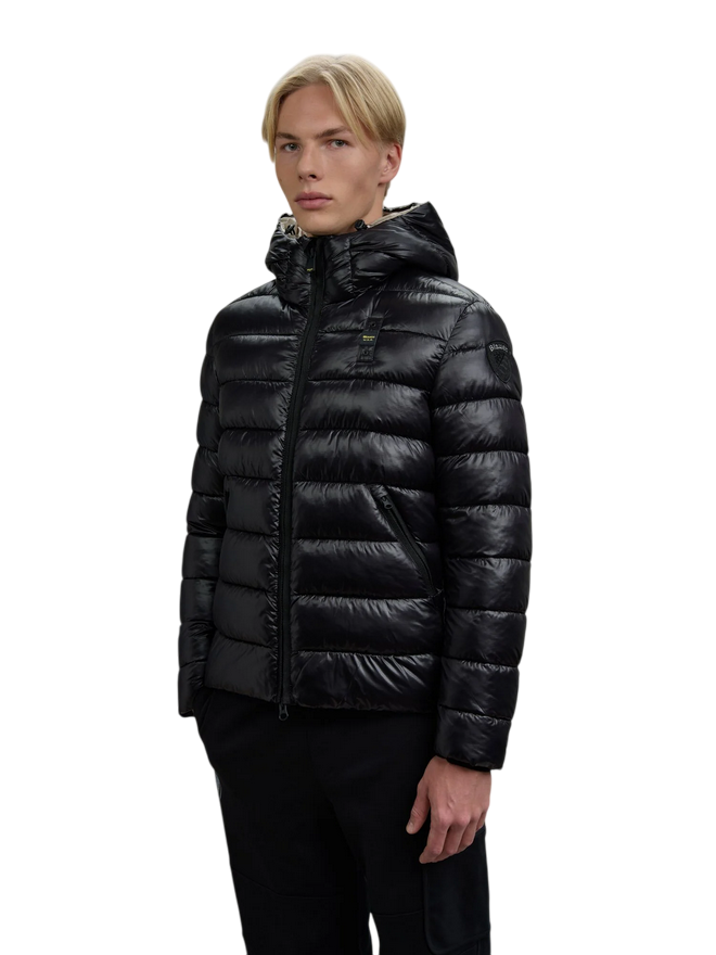 Blauer Adams Giubbetto Uomo Nylon Eco Sostenibile 25WBLUC02079-A05958 Nero