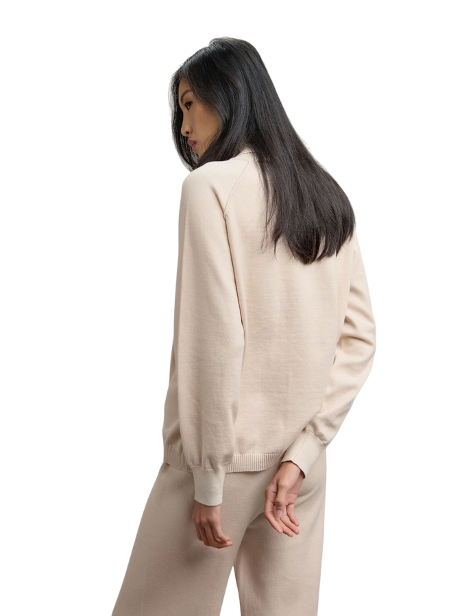 Blauer Maglia Donna Columbia 25WBLDM10321 006645 Beige chiaro – Maglione con Cuciture Sagomate e Calore Moderno