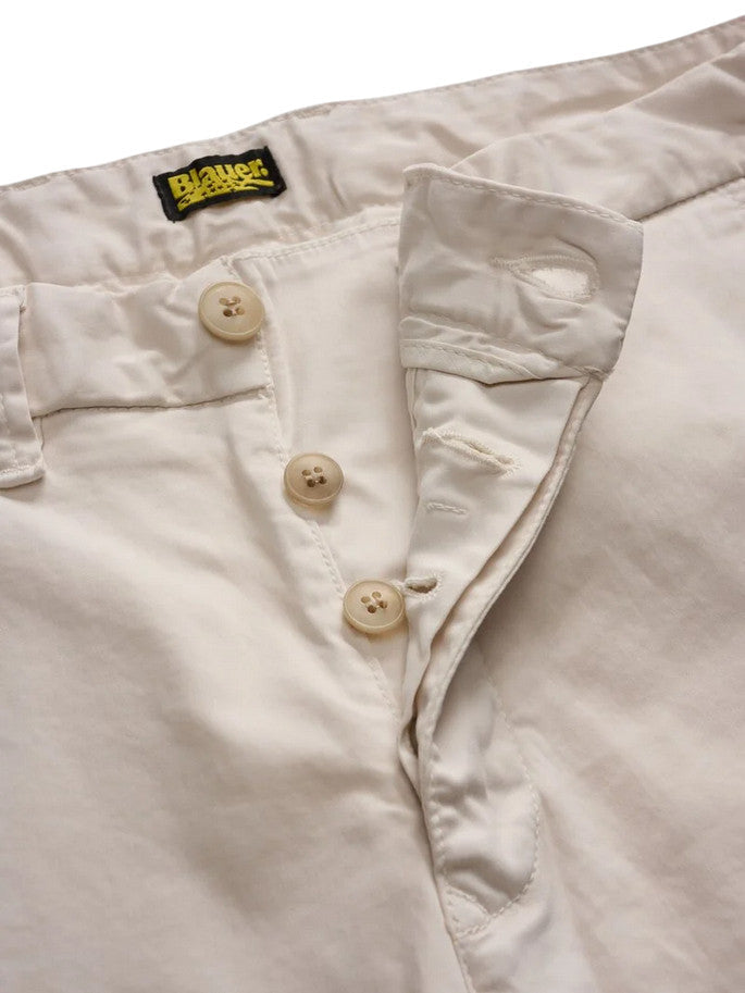 Pantalone Chino Blauer MALDEN Grigio Mattino Slim Fit Uomo