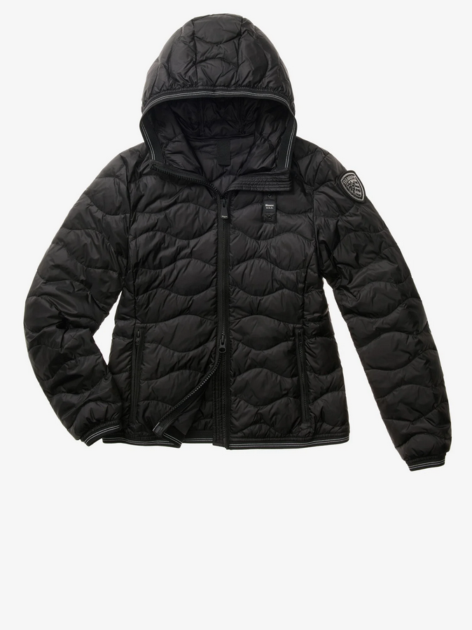 Blauer donna piumino con cappuccio Camelia 26SBLDC03169-007455 999 Nero