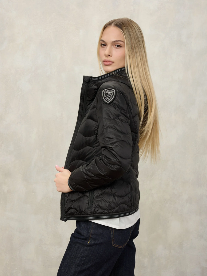 Blauer donna piumino con cappuccio Camelia 26SBLDC03169-007455 999 Nero