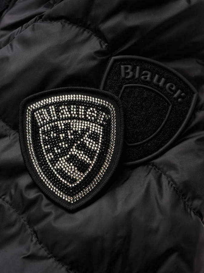 Blauer donna piumino con cappuccio Camelia 26SBLDC03169-007455 999 Nero