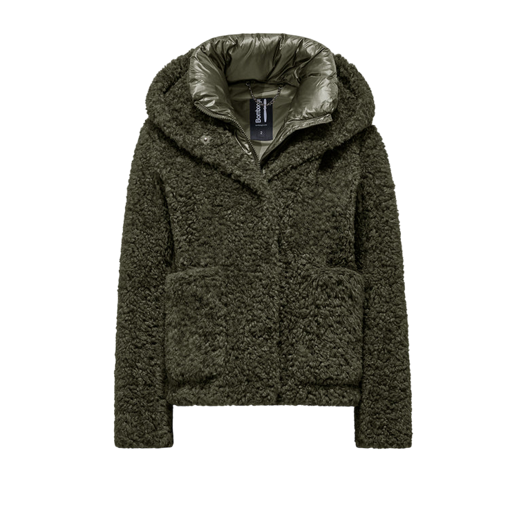 Bomboogie Cappotto Ecopelliccia GW9191TSFC-365 Verde Donna