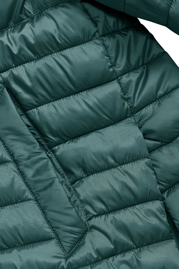 Bomboogie Piumino 100g Donna Cappuccio Nylon Ciré Verde Acqua - GW9616TDLC6