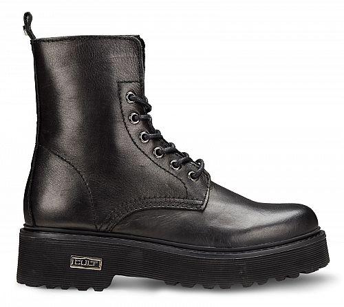 Cult Slash 1814 Mid W CLE103130 Donna Nero - Stivale Anfibio