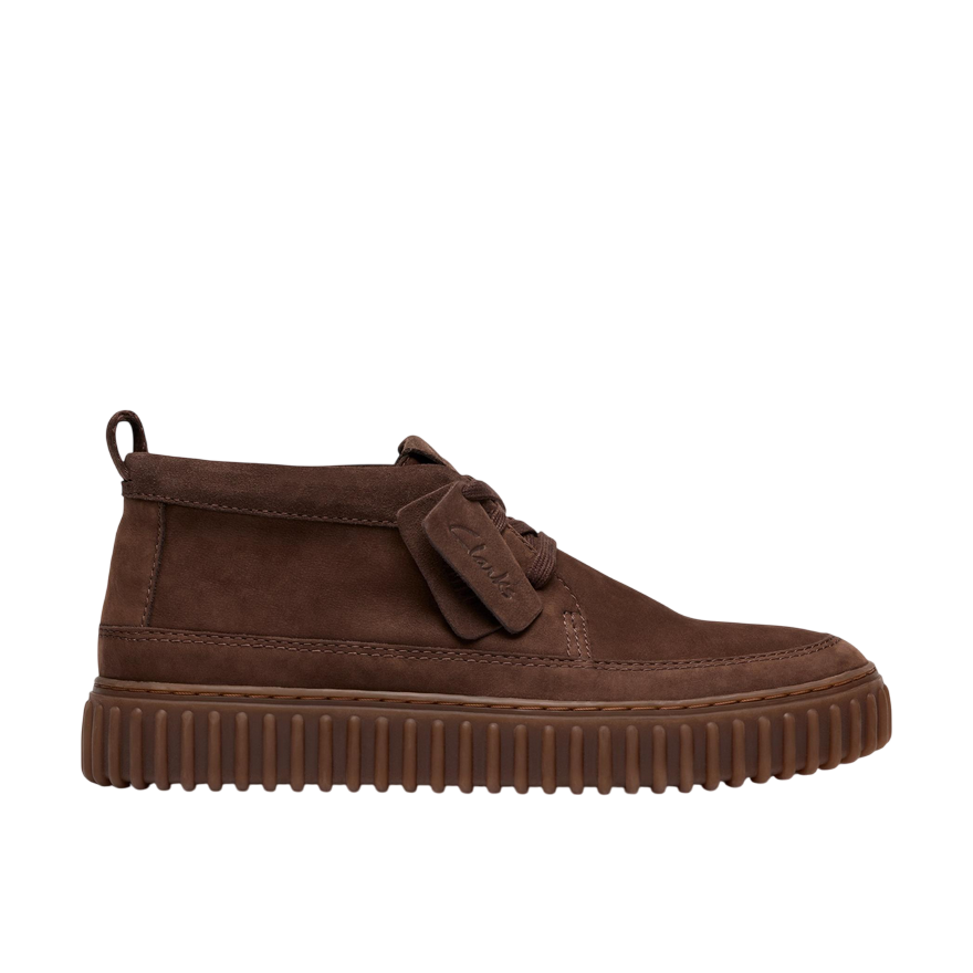 Clarks Stivaletto Torhill Lace Hi Uomo 26184694 Marrone Scuro Camoscio