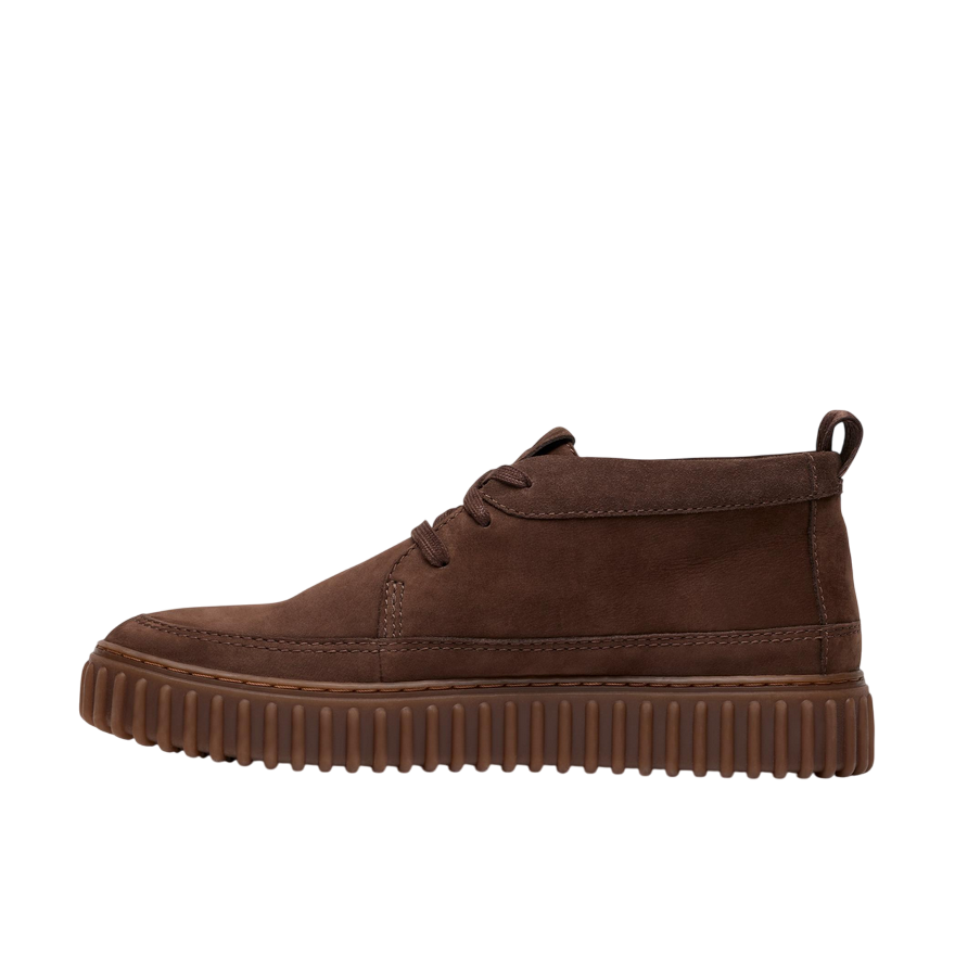 Clarks Stivaletto Torhill Lace Hi Uomo 26184694 Marrone Scuro Camoscio
