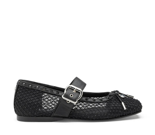 Cult Ballerina Donna JAM 4668 Low Nera Rete Strass - CLW466800