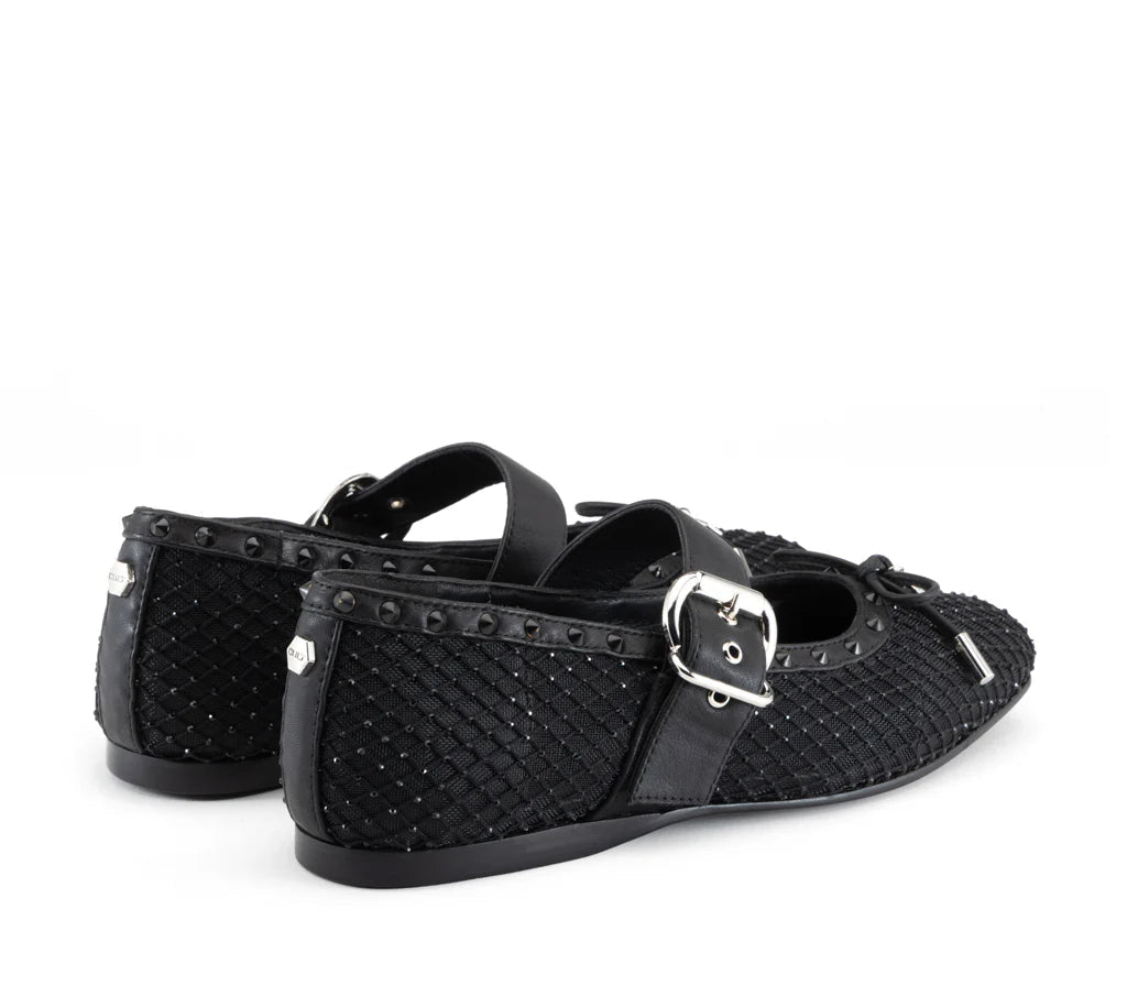 Cult Ballerina Donna JAM 4668 Low Nera Rete Strass - CLW466800