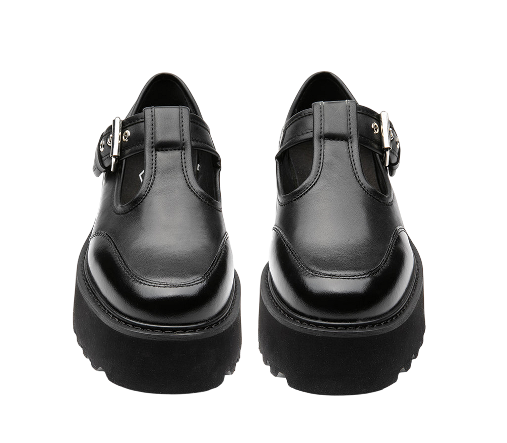 Cult Mocassino con fibbia e zeppa da donna CLW455600 nero