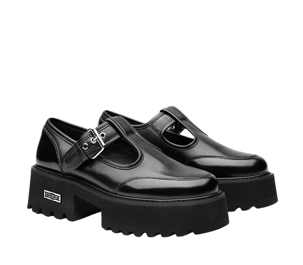 Cult Mocassino con fibbia e zeppa da donna CLW455600 nero