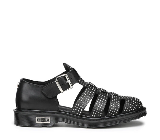 Cult Sandalo Donna Sabbath Nero con Borchie - CLW338503