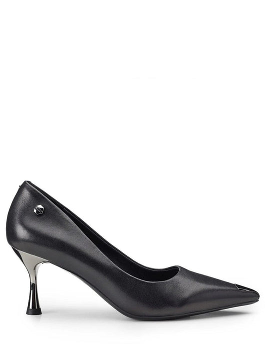 Cult Pink Décolleté Donna Nera Tacco Metallico - CLW440200