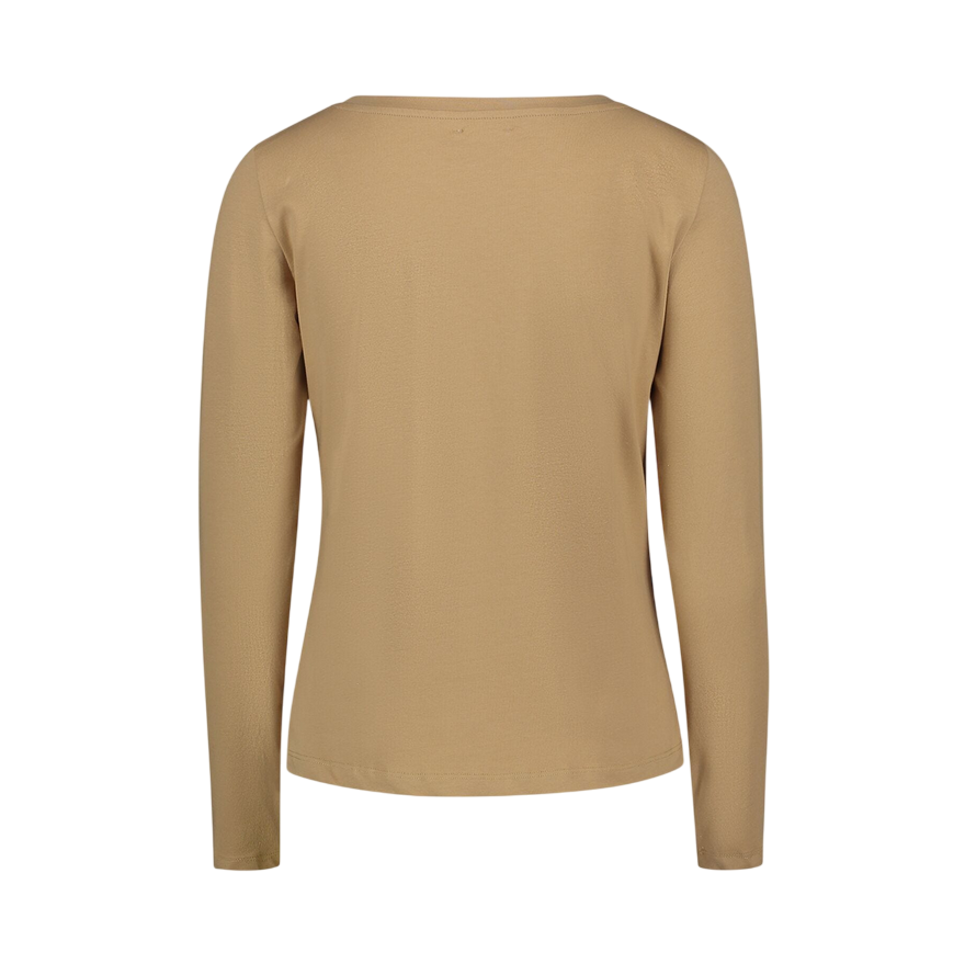 Gaudì T-shirt 521BD64014 beige: T-shirt Donna con Strass e Borchie