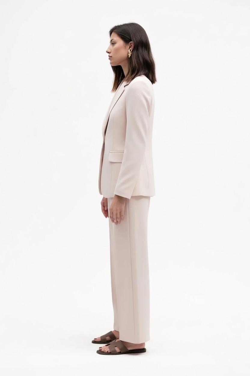 Griffai Completo Giacca Pantalone Palazzo DGP7927 Rosa Donna