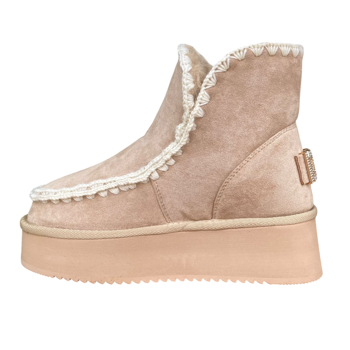 Icon Tronchetto Zeppa Donna ICON IC05265SDbei Beige – Stile e Comfort