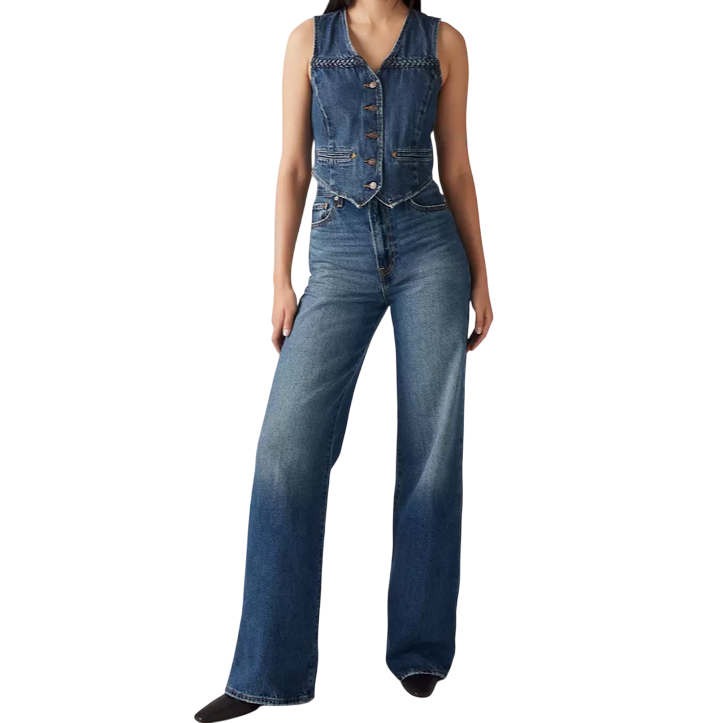 Levi's Ribcage Wide Leg Jeans Donna Blu A60810012
