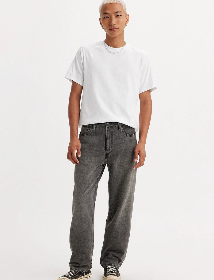 Levi's Jeans Uomo 568 Loose Straight Nero 290370052