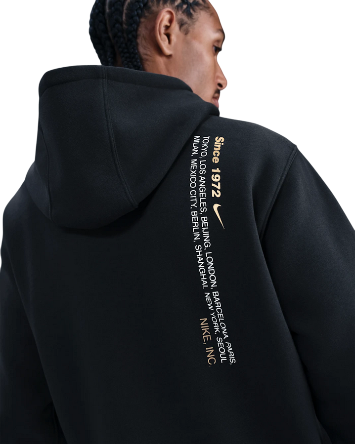 Nike Felpa Fleece Metallic M IM8321-010 Nera | Comfort Premium e Stile Urban