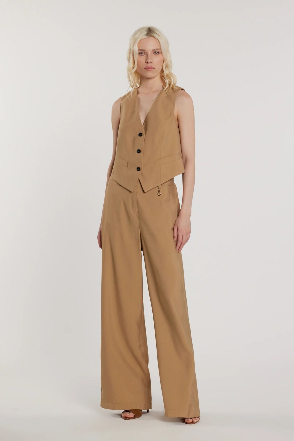 Relish Pantalone Palazzo Donna Vita Alta Tannin - PREZIOSA_P RDP2607303065