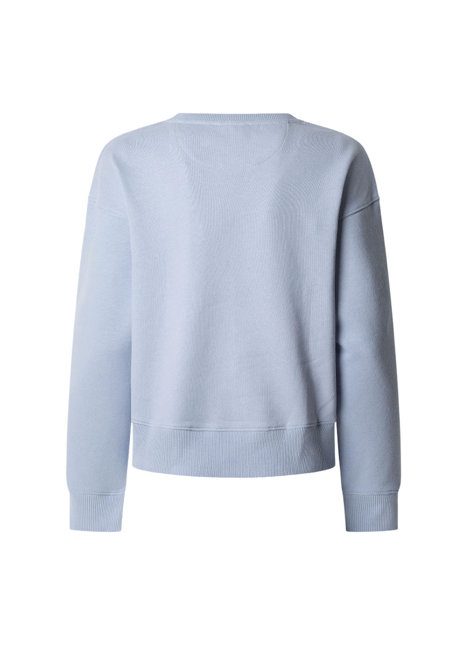 Pepe Jeans Felpa girocollo da donna  Maddy PL581484 516 cielo
