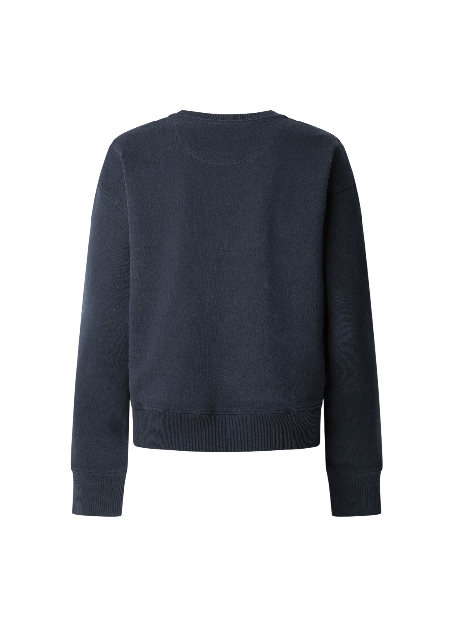 Pepe Jeans Felpa girocollo da donna  Maddy PL581484 594 blu