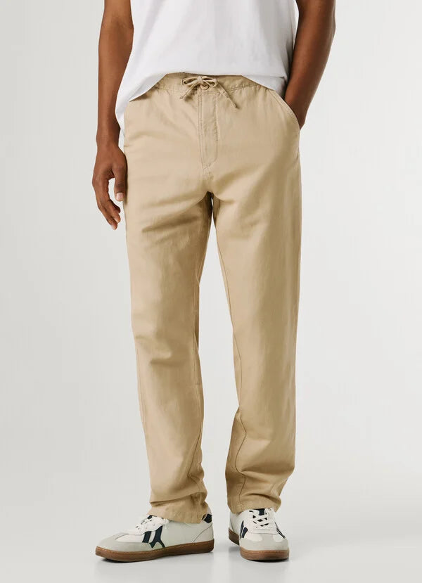 Pepe Jeans pantalone chino con cordoncino regolabile da uomo PM2100080 P845 beige