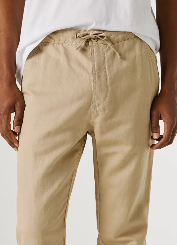 Pepe Jeans pantalone chino con cordoncino regolabile da uomo PM2100080 P845 beige
