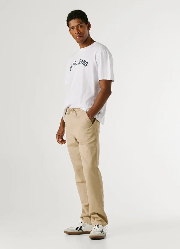 Pepe Jeans pantalone chino con cordoncino regolabile da uomo PM2100080 P845 beige