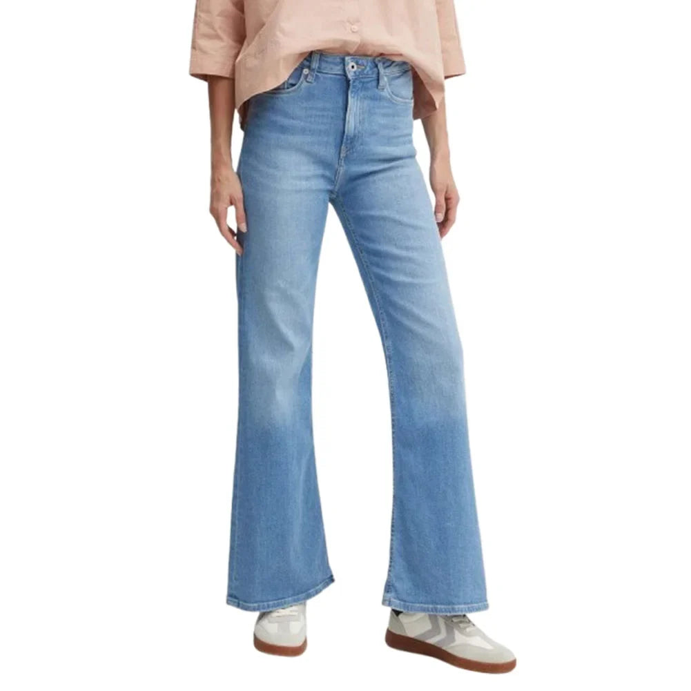 Pepe Jeans Flare HW Willa PL204734NC22 Jeans Donna Blu Chiaro