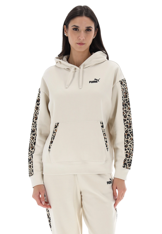 Puma Felpa Donna con Cappuccio 688084-87 Beige
