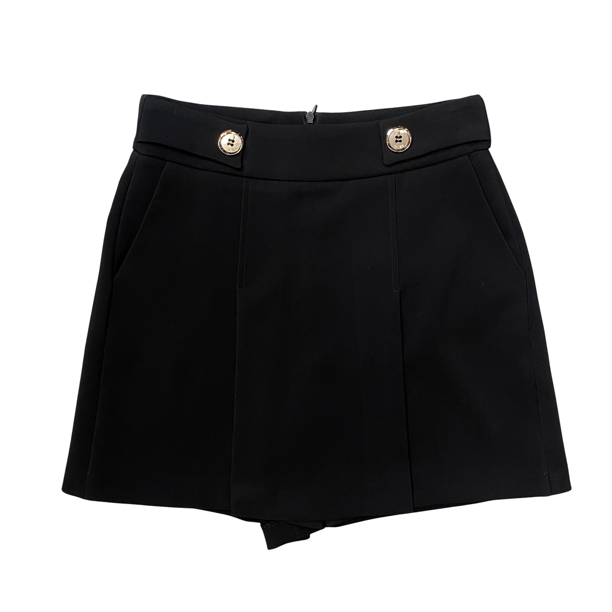 Relish Shorts EZRA Vita Alta Effetto Gonna Donna Nero - RDA2507006031