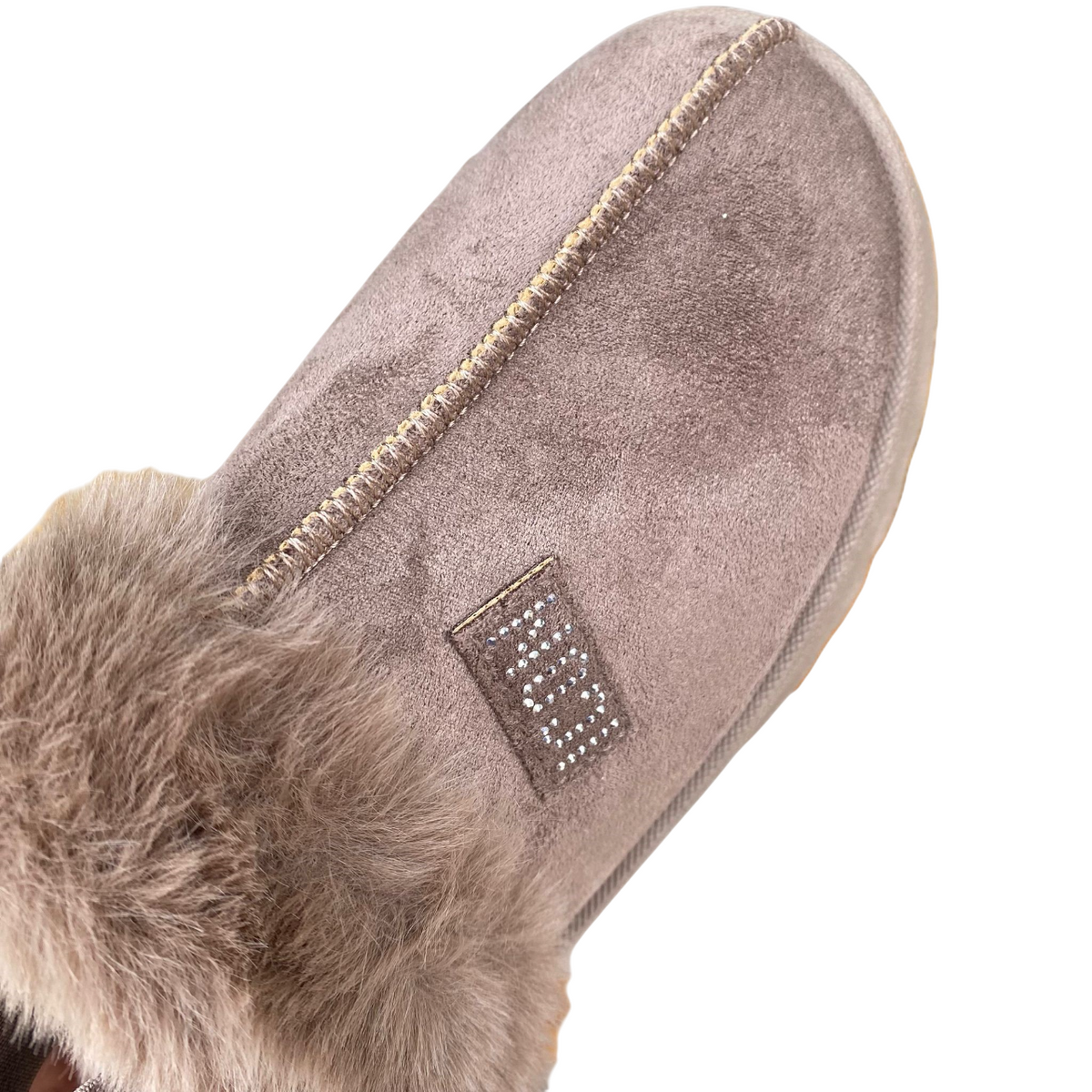 Icon Sabot Donna IC04679SD Tortora Platform 4cm Nabuk Logo