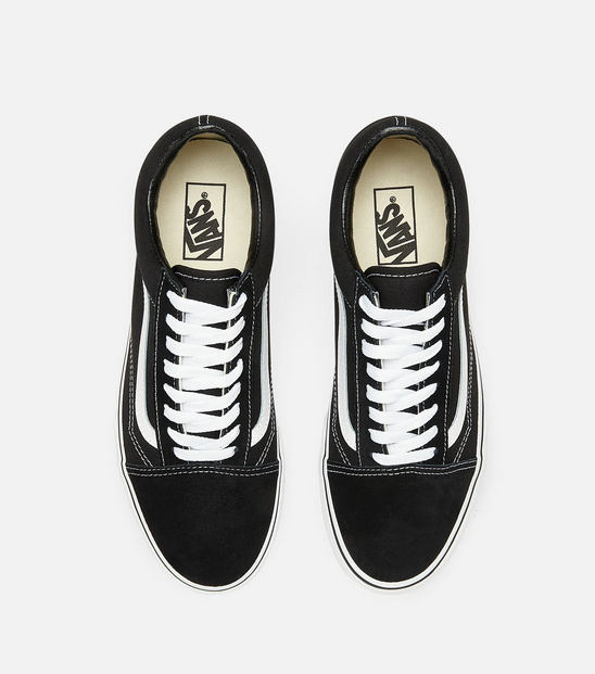 Vans Old Skool Platform VN0A3B3UY281 Donna Nero-Bianco - Sneakers con Zeppa