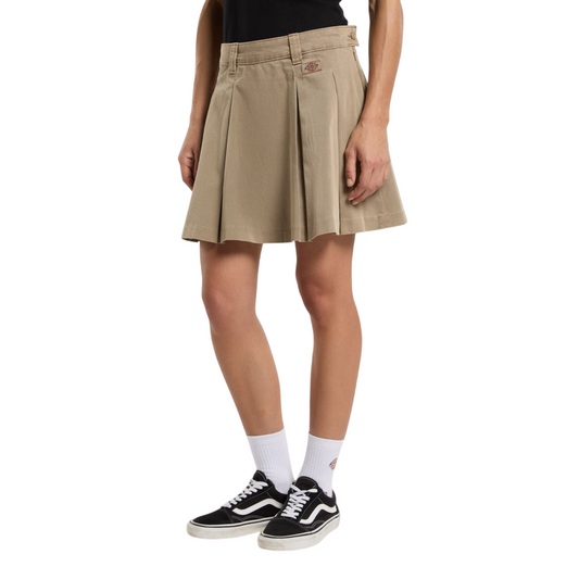 Dickies goanna corta plissettata da donna Unionville DK0A4Z870DS sabbia