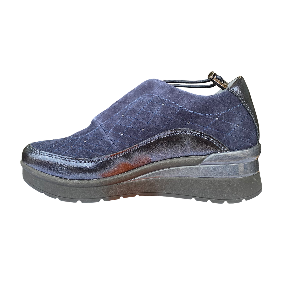 Stonefly Slip-On Cream 21 Donna 222958-131 Blu Scuro – Comfort Blusoft®, Pelle Scamosciata e Stile Elegante