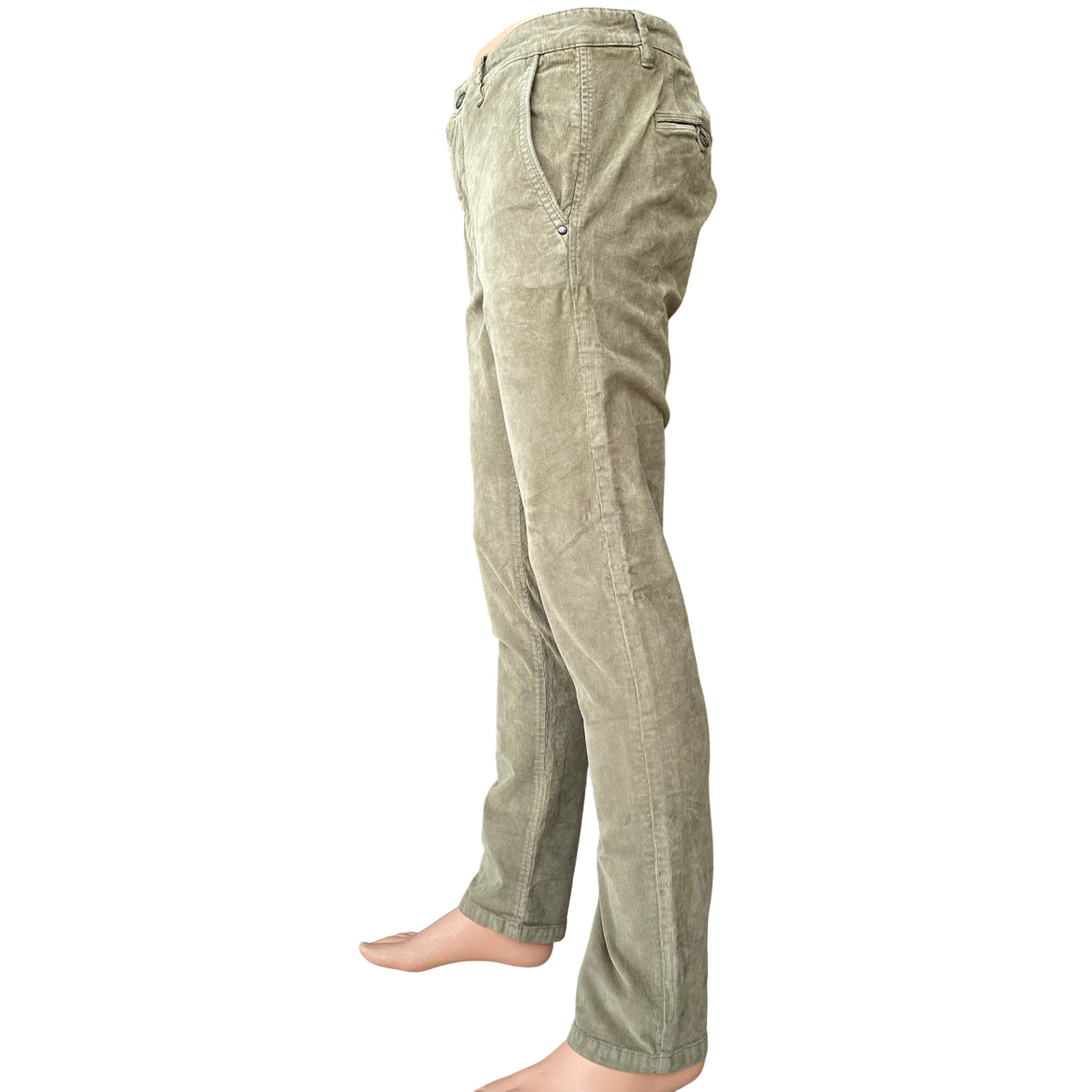 Trez Pantalone Uomo Velluto Millerighe M49592 408 PROT-CORD Verde – elegante, comfort, moda uomo