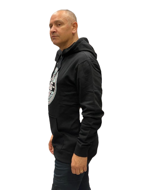 Vans Felpa Cappuccio Circled Checker Po VN0A7S8BBLK Nero Uomo
