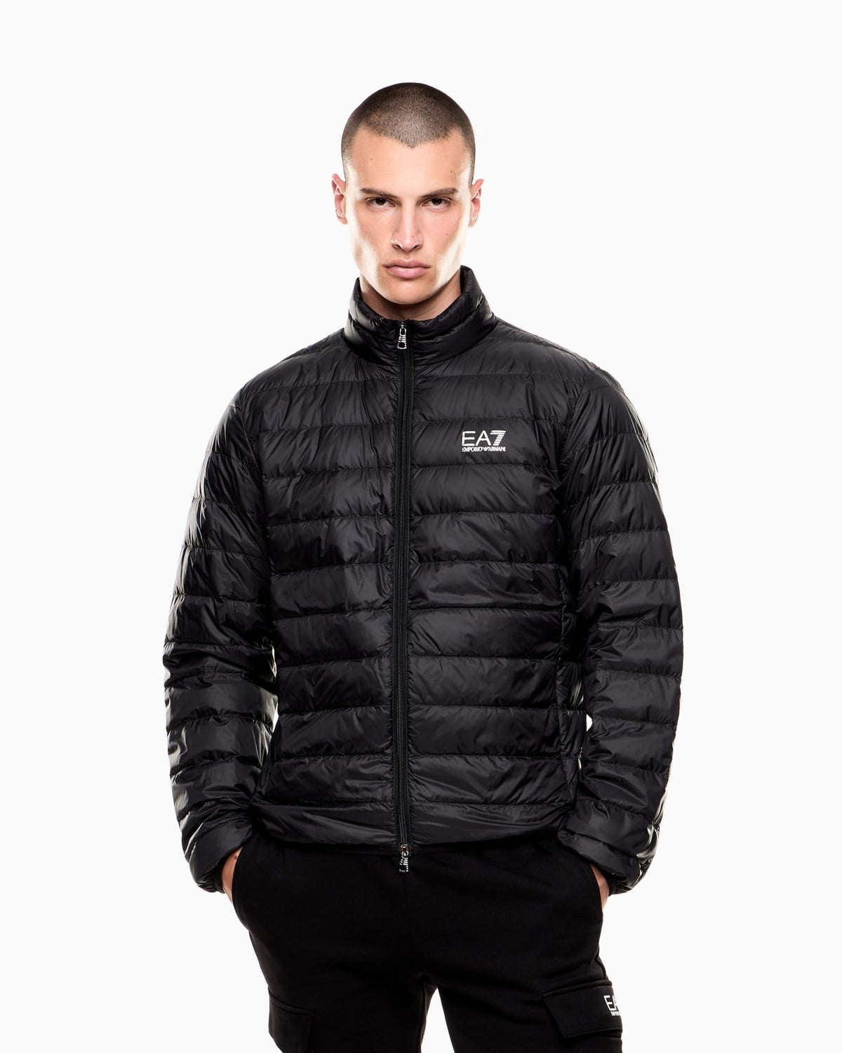 EA7 Emporio Armani Piumino Packable Uomo 8NPB23 PNGPZ Nero Train Core PE26