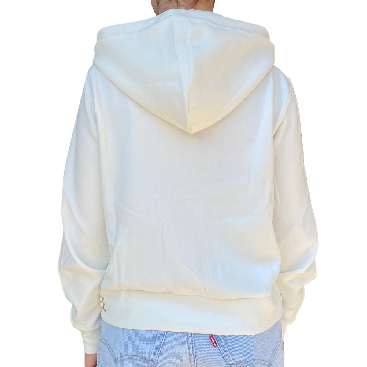 Yes Zee Felpa Donna Full zip In Punto Milano Cappuccio 1116 F001 0157 avorio