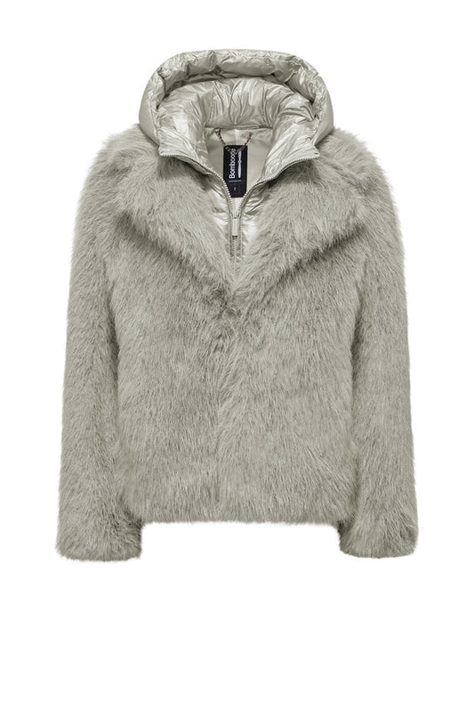 Bomboogie Paris Coat GW9148TFRL6-535 Donna Grigio - Cappotto Ecopelliccia