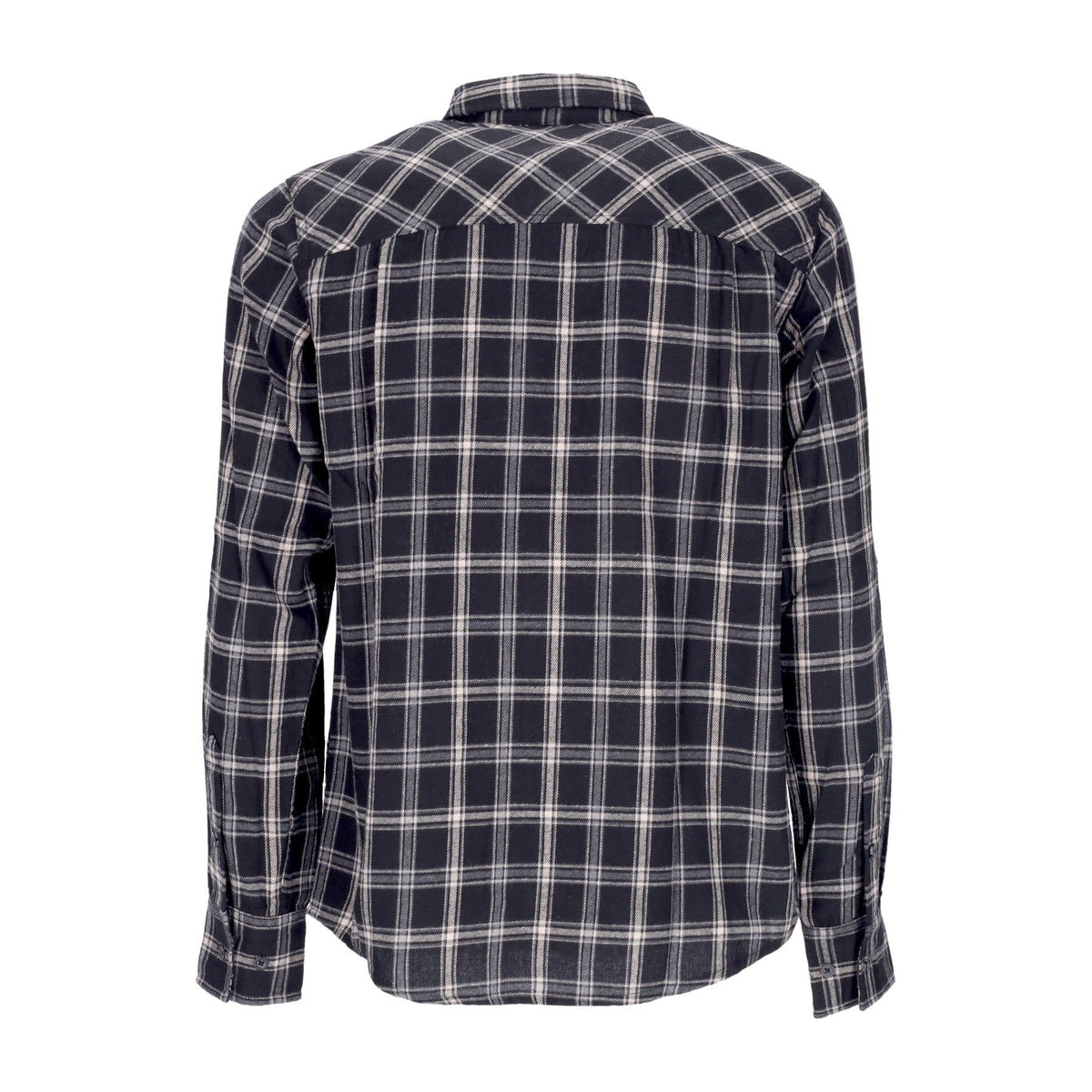 Santa Cruz Camicia Uomo Manica Lunga Nera a Quadri Apex - Black Check
