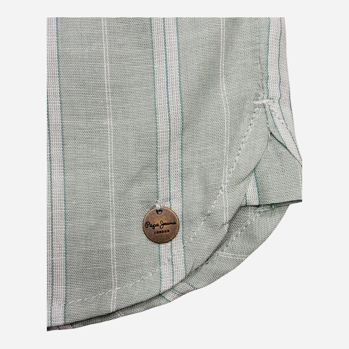 Pepe Jeans camicia a righe da Donna Bain PL2051405 610 Bleach Green