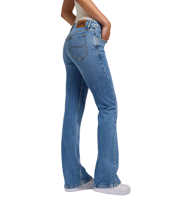 Lee Jessica Jeans a Zampa Donna 112349550 | Denim Flare Chiaro